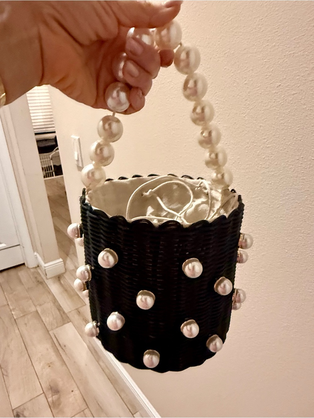 Chloe Rattan Bucket Bag